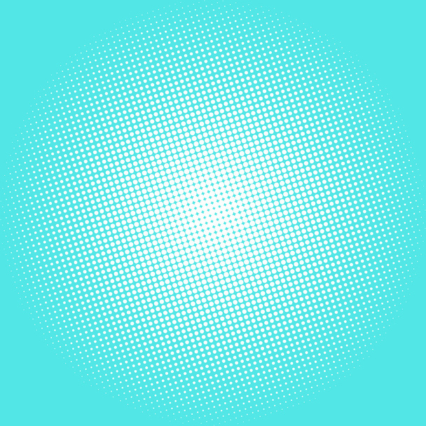 Dots on Azure Background, Pop Art Background - Vector, Image