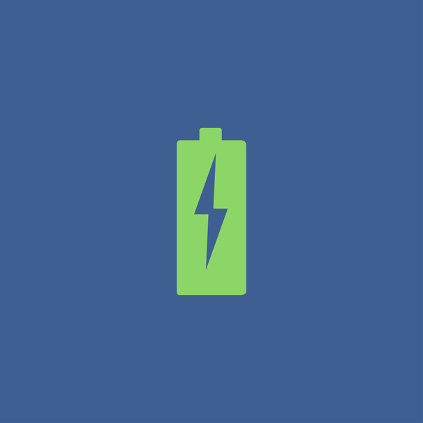 ilustracja z płaskiej baterii wektor znak ładowania energii - Wektor, obraz