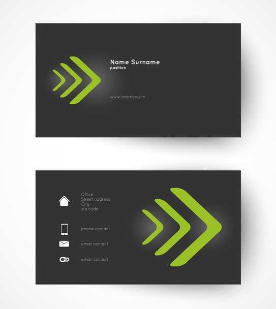 business card template - Вектор, зображення