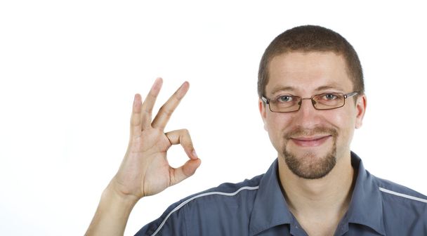 muž s ok znamení - Fotografie, Obrázek