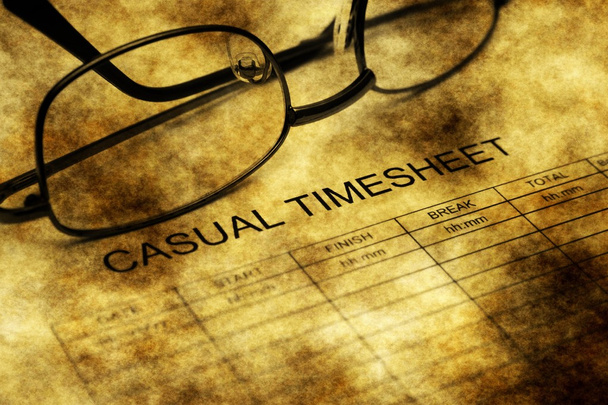 Casual timesheet grunge concept - Photo, Image