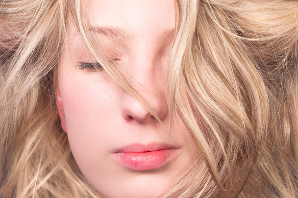 Closeup of a blond girl - Foto, immagini