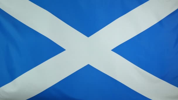 Scozia Bandiera tessuto reale da vicino
 - Filmati, video