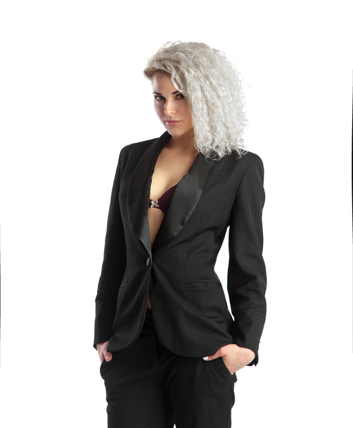 Serious blonde business woman - Valokuva, kuva