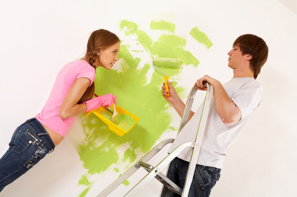 Painting wall - Photo, Image
