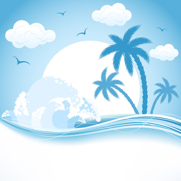 Tropical theme - Vector, afbeelding