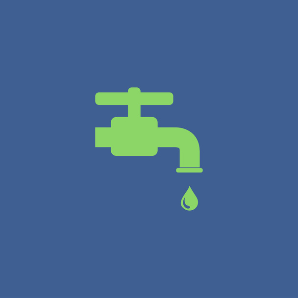 Tap icon. Flat design style. - Vector, Image