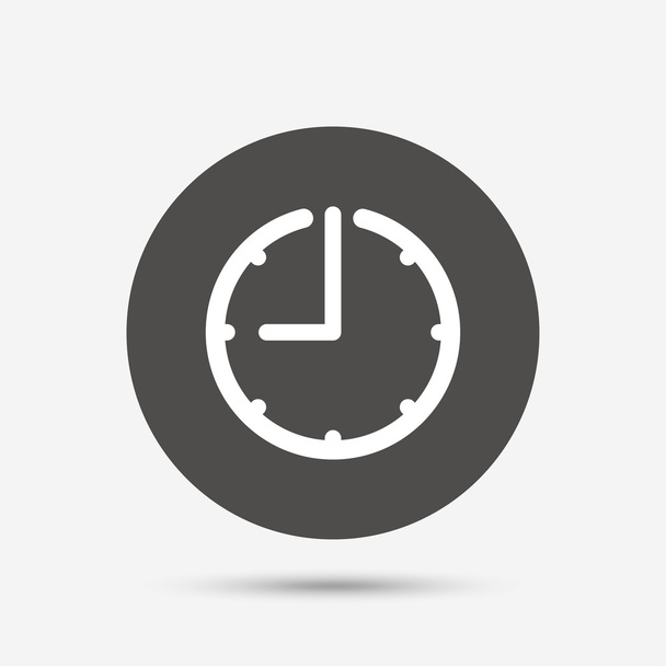 Clock time sign icon.   - Vetor, Imagem