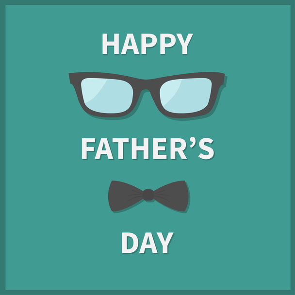 Happy fathers day greeting card - Vector, Image