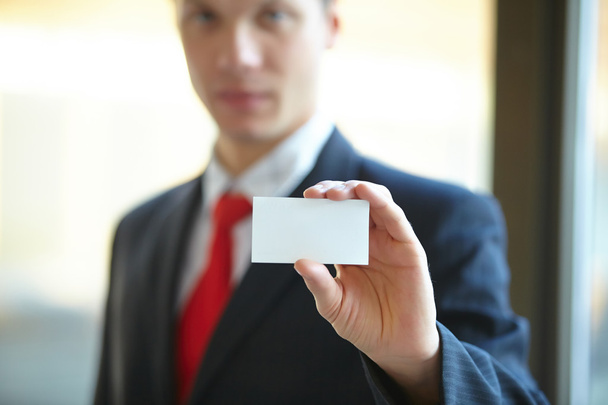 Businessman giving business card - Photo, Image