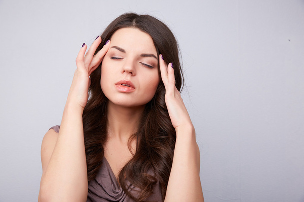 young woman headache - Foto, Imagen