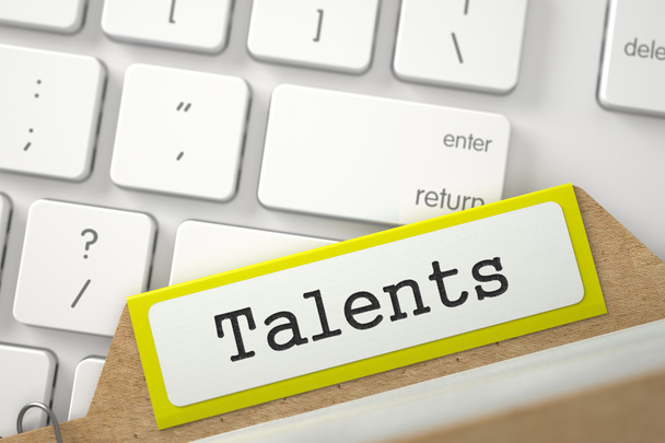 Talent indeks folderów. - Zdjęcie, obraz