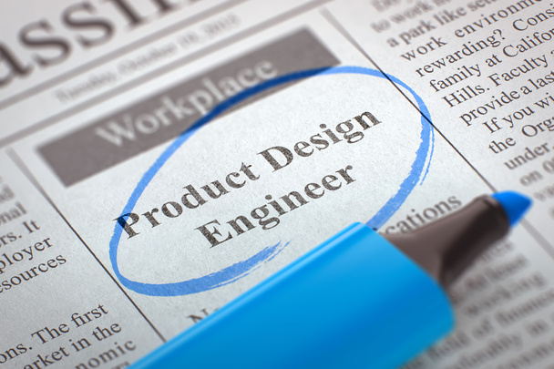 Vacature product Design Engineer. - Foto, afbeelding