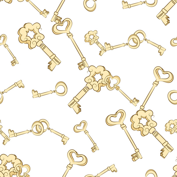 Seamless keys pattern - Вектор, зображення