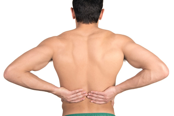 hombre con dolor de espalda - Foto, imagen