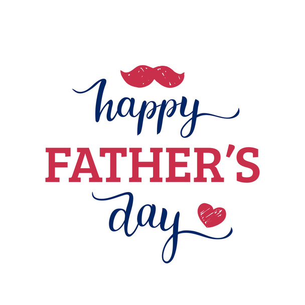 Happy Father's Day card - Vector, Image