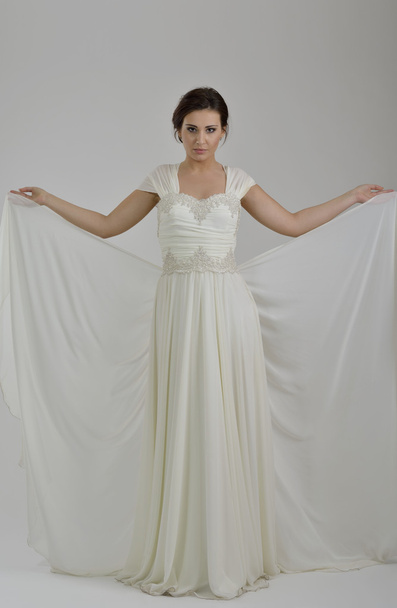 Portrait of a beautiful woman dressed as a bride - Foto, Imagen