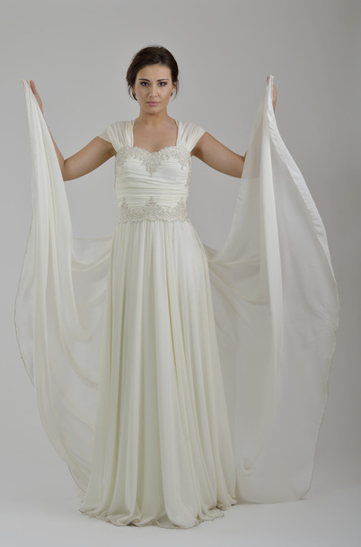 Portrait of a beautiful woman dressed as a bride - Foto, Imagen