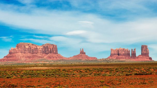 The famous Buttes of Monument Valley, Utah, USA  - Photo, Image