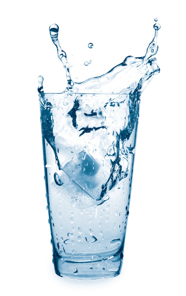 Water splash in a glass - Photo, image