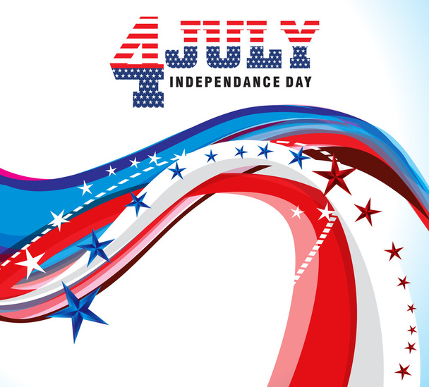 american independance day background  - Διάνυσμα, εικόνα