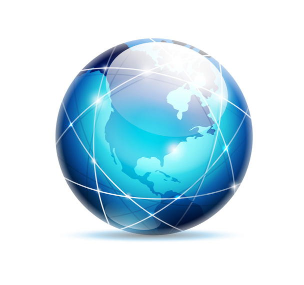 Ikona Globe - Vektor, obrázek