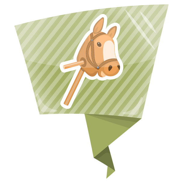 Іграшка для коней барвиста ікона
 - Вектор, зображення
