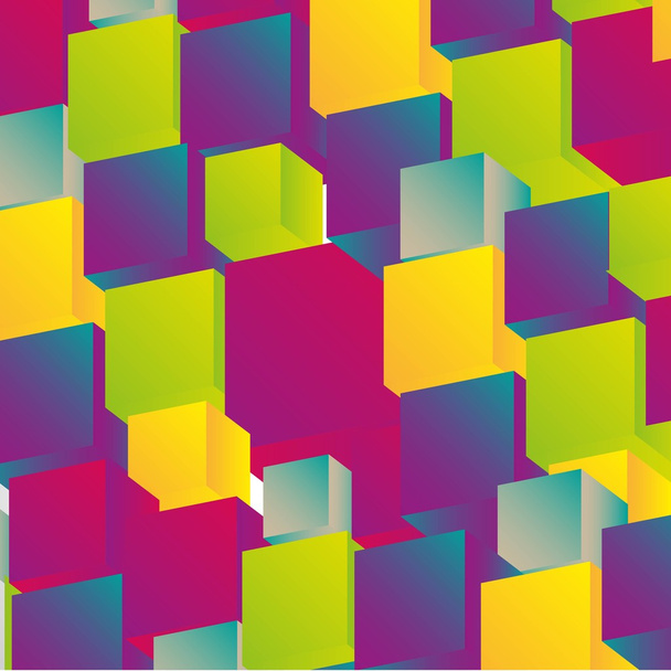 Cubos coloridos
 - Vetor, Imagem
