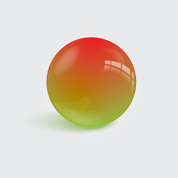 Realistic colorful ball. Vector illustration. - Vector, Image