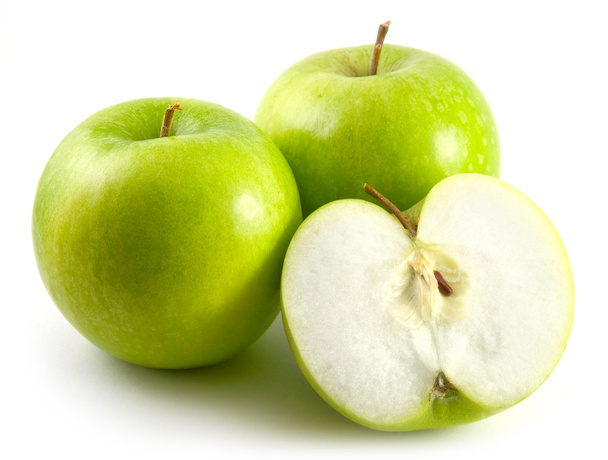 Fresh apples against a white - Foto, imagen
