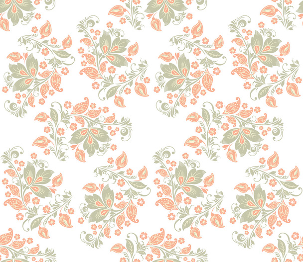 Romantic seamless floral pattern. - Vektor, Bild