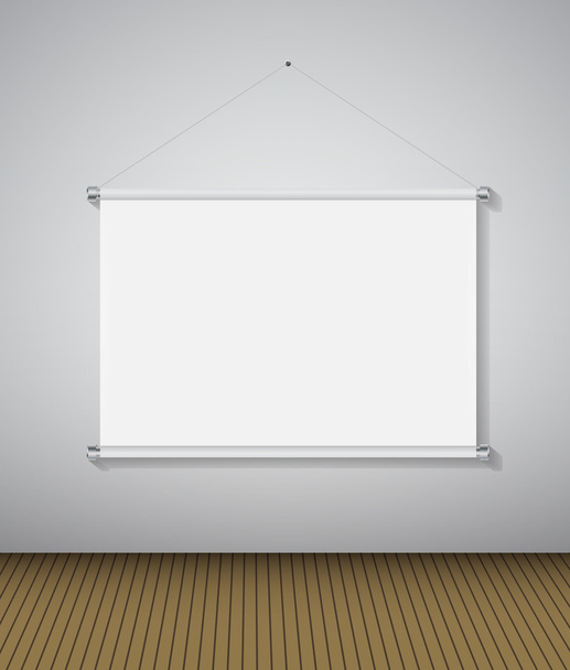 Аннотация Gallery Background with Lighting Lamp and Frame. Пустое место для текста или объекта
. - Вектор,изображение