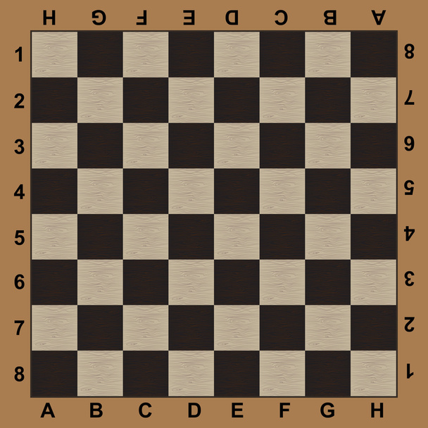 dřevěná šachovnice - Vektor, obrázek