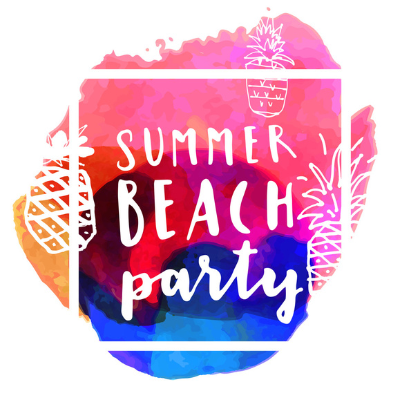 Summer Beach Party - Vetor, Imagem