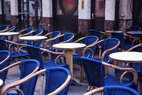 Old fashioned cafe terrace - Fotoğraf, Görsel