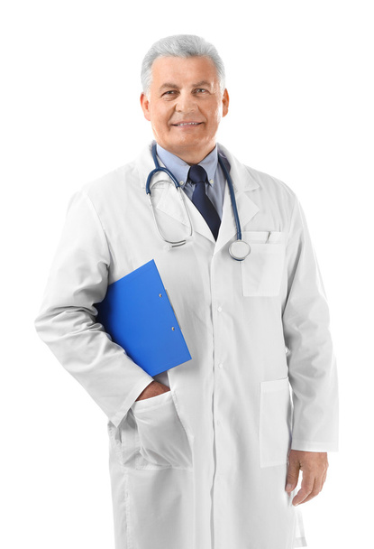 Professional doctor with clipboard - Foto, Imagen