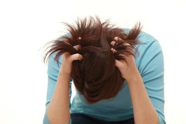 Mladá žena v depresi - Fotografie, Obrázek