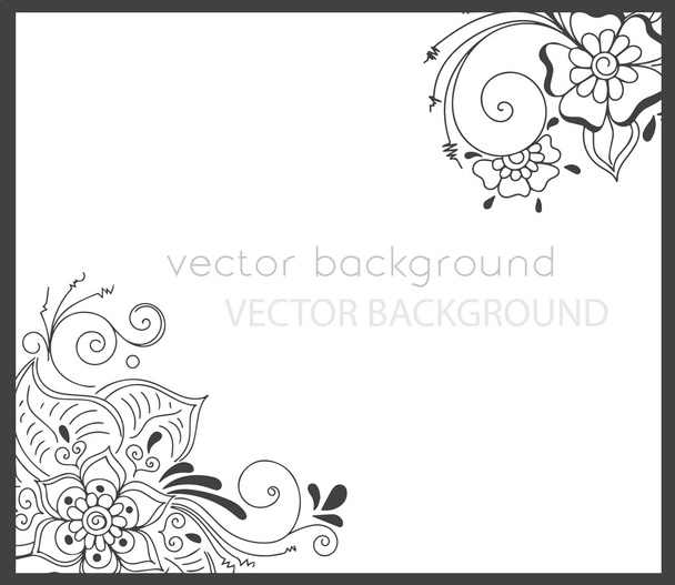 abstract vector pattern of a tattoo henna - Vektor, Bild