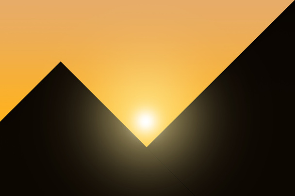 The contours of the pyramids - Фото, изображение