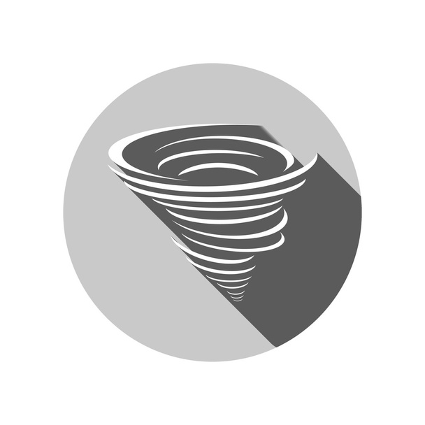 иконка циклона с длинной тенью на Круге
 - Вектор,изображение