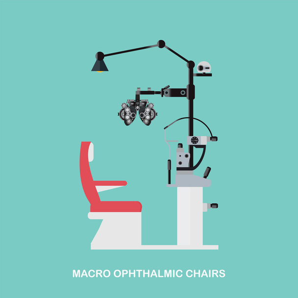 Marco Ophthalmic Chairs. - ベクター画像