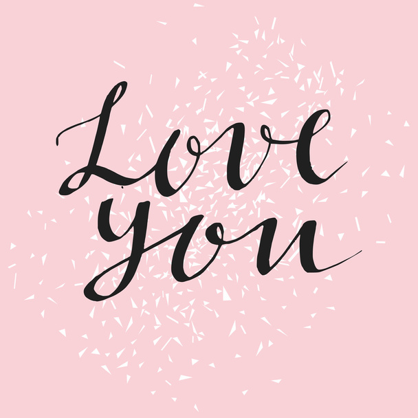 Love You card  - Διάνυσμα, εικόνα