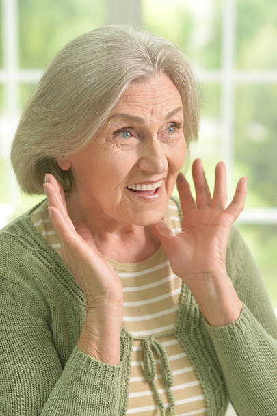 surprised Senior woman portrait - Фото, изображение
