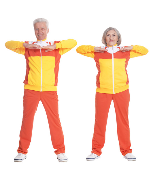 Portrait of Senior Couple Exercising - Valokuva, kuva