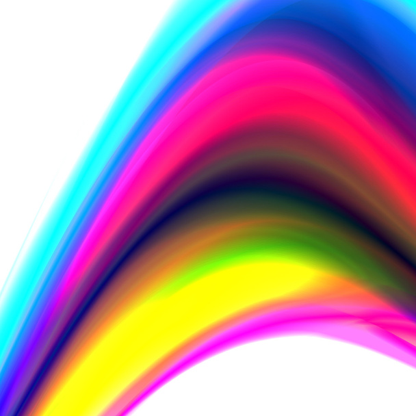 Fondo abstracto con líneas de onda de colores, diseño elegante
 - Vector, imagen