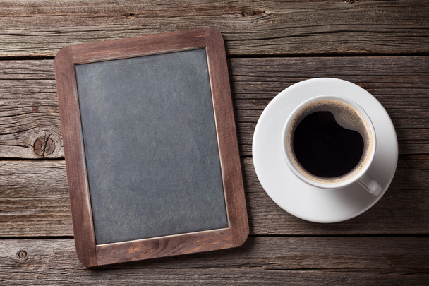 Tableau noir pour votre texte et tasse à café
 - Photo, image