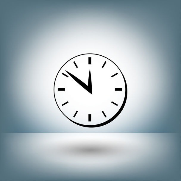 Pictograph of  clock concept icon - Вектор,изображение