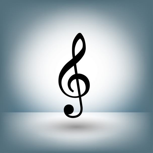 Pictograph of music key concept icon - Vetor, Imagem