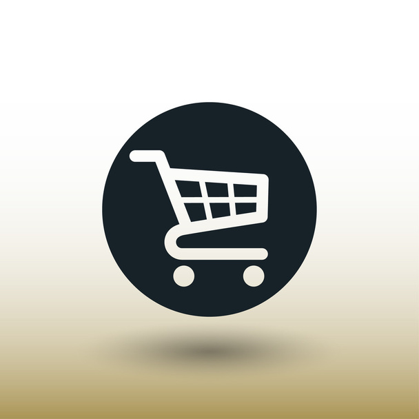 Pictograph Shopping cart koncepció ikon - Vektor, kép