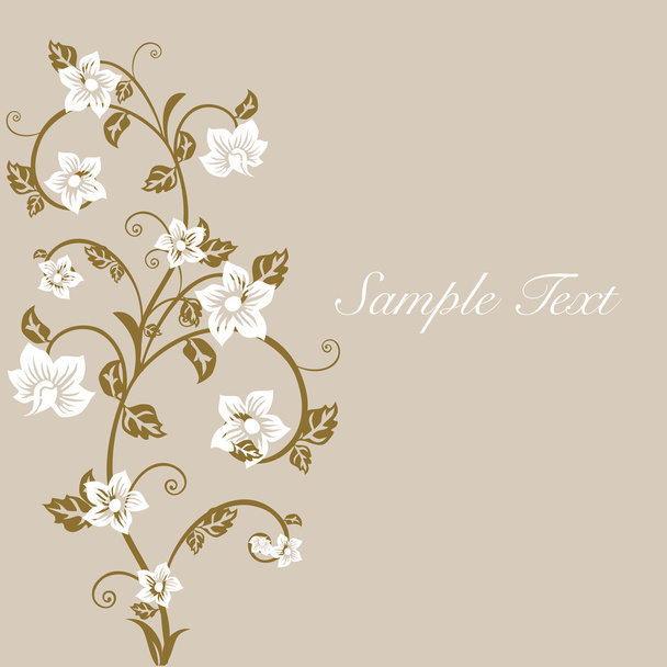 Floral design vector background with text space. EPS 10. - Вектор, зображення